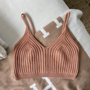 Free People - Size XS - Nude Peach Blush Crop Tank Top